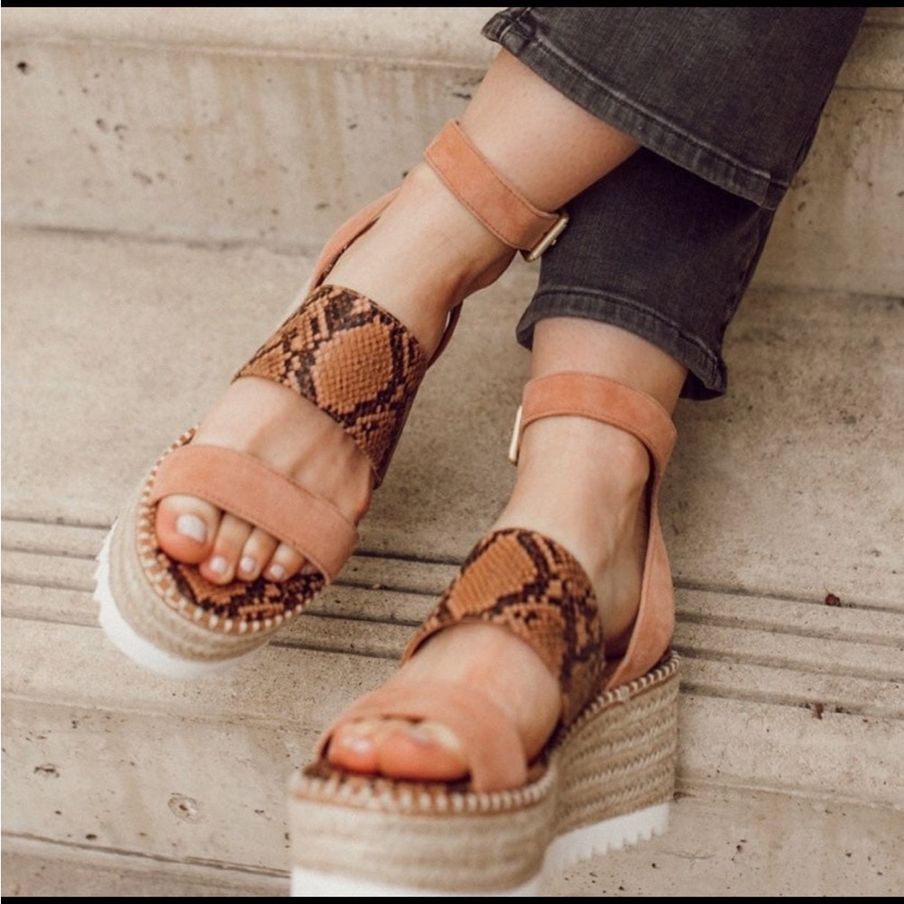 Crown Vintage Espadrille Wedge Sandals